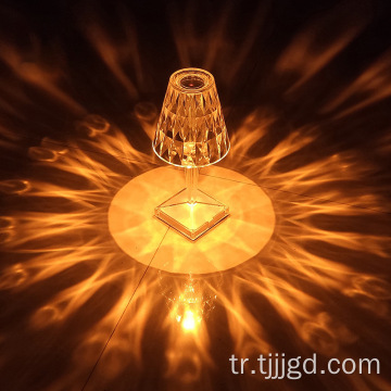 LED şarap bardağı kristal masa lambası